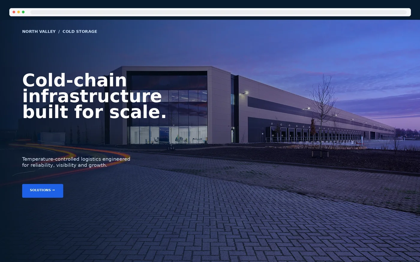 Premium website design example