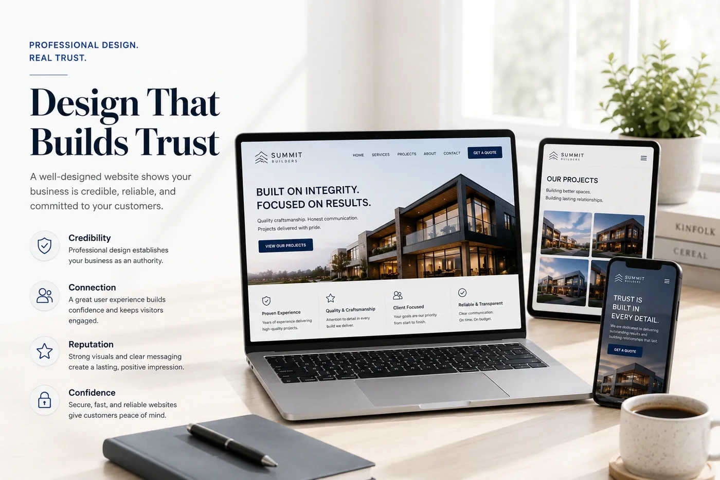 How Professional Website Design Builds Trust